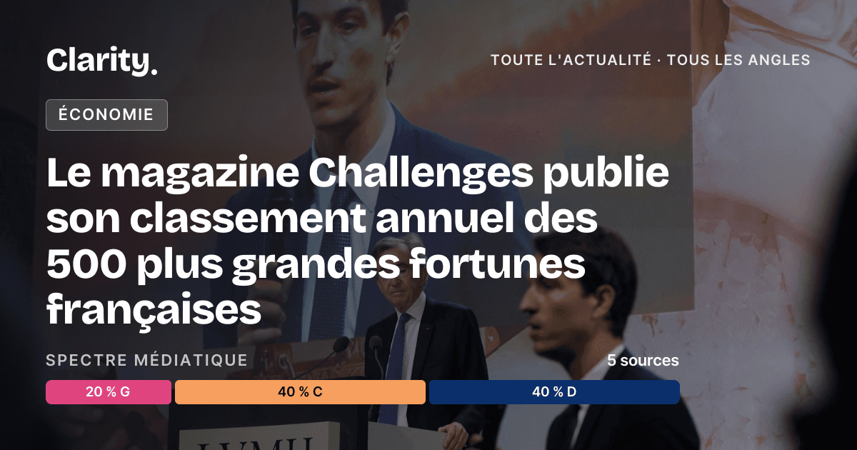 Chhalenges Challenges publie le classement des fortunes françaises